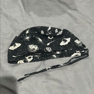 Solar system Themed Black and White Hat surgical wear or regular wear